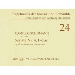 sonate f-dur nr.4 op.67 : fuer - Camillo Schumann