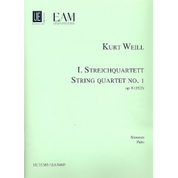 Streichquartett Nr.1 op.8 : - Kurt Weill