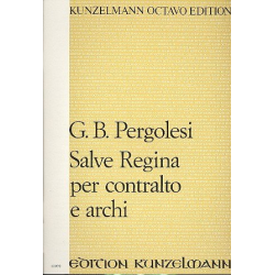 Salve Regina : per contralto e archi -Giovanni Battista Pergolesi