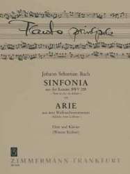 Sinfonia aus der Kantate BWV209 und - Johann Sebastian Bach / Arr. Werner Richter