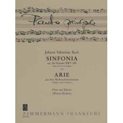 Sinfonia aus der Kantate BWV209 und -Johann Sebastian Bach / Arr.Werner Richter
