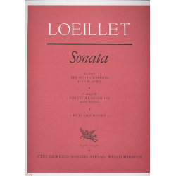 Sonate C-Dur : für Altblockflöte - Jean Baptiste (John of London) Loeillet