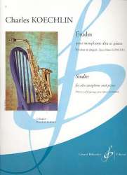 15 etudes pour saxophone alto et piano Opus 188 -Charles Louis Eugene Koechlin / Arr.Jean-Marie Londeix