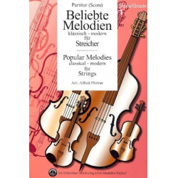 Beliebte Melodien Band 1 - Partitur (Streicher + Klavier) -Diverse / Arr.Alfred Pfortner