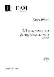 Streichquartett Nr.1 op.8 - Kurt Weill
