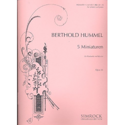 5 Miniaturen op.34 : für - Bertold Hummel