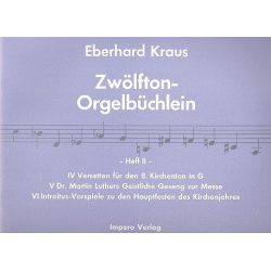 Zwölfton-Orgelbüchlein Band 2 - Eberhard Kraus