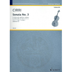 Sonate F-Dur Nr.3 : für Violoncello und Klavier - Giovanni Battista Cirri