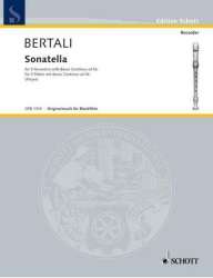 Sonatella : for 5 recorders - Antonio Bertali