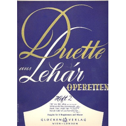 Duette aus Lehar-Operetten Band 2 : - Franz Lehár