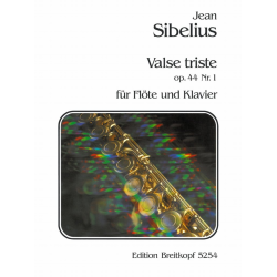 Valse Triste op.44,1 : für Flöte - Jean Sibelius / Arr. Friedrich Herrmann