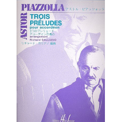 3 preludes : pour accordeon - Astor Piazzolla
