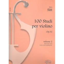 100 Etüden op.32 Band 2 : für Violine - Hans Sitt