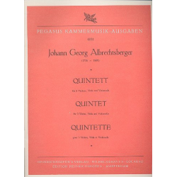 Quintett : für 3 Violinen, Viola - Johann Georg Albrechtsberger
