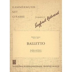 Balletto : für Flöte und Gitarre - Fabritio Caroso / Arr. Siegfried Behrend