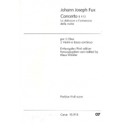 Concerto E112 : für 2 Oboen, Fagott, - Johann Joseph Fux