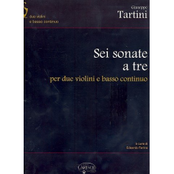 6 Sonate a tre : per 2 violini e Bc - Giuseppe Tartini