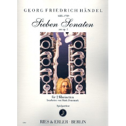 7 Sonaten aus op.1 : für 2 Klarinetten - Georg Friedrich Händel (George Frederic Handel)