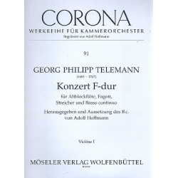 Konzert F-Dur TWV 52:F1 -Georg Philipp Telemann / Arr.Adolf Hoffmann