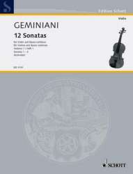 12 Sonaten Band 1 (Nr.1-3) : - Francesco Geminiani