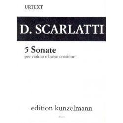 5 sonate : per violino e bc - Domenico Scarlatti