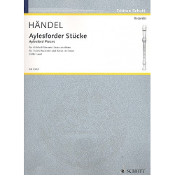 Aylesforder Stücke : - Georg Friedrich Händel (George Frederic Handel) / Arr. Willi Hillemann