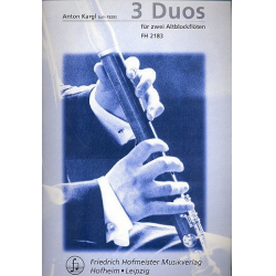 3 Duos : für 2 Altblockflöten - Anton Kargl