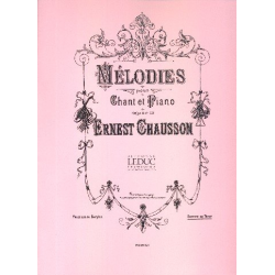 CHAUSSON : 14 MELODIES - Ernest Chausson