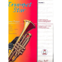 Play Along - Trumpet Star Vol. 1 - 14 easy pieces for trumpet and piano -Pierre Dutot