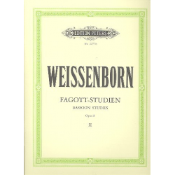 Fagott-Studien, Heft 2: für Fortgeschrittene op. 8 (Deutsch / Englisch)
Fagott-Studien, Heft 2: für Fortgeschrittene op - Julius Weissenborn
