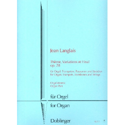 Thème, variations et final op.28 : - Jean Langlais