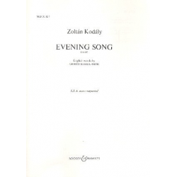 Evening Song : für Frauenchor a cappella - Zoltán Kodály