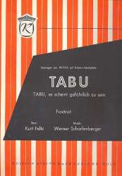 Tabu : Einzelausgabe - Werner Scharfenberger