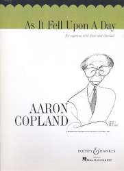 As it fell upon a day : for soprano, flute and clarinet - Aaron Copland
