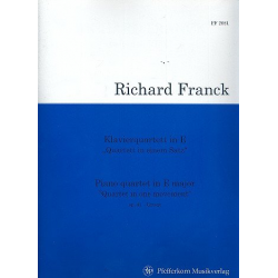 Quartett in einem Satz E-Dur op.41 : - Richard Franck
