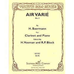 Air varié Nr.2 : für Klarinette und Klavier - Heinrich Joseph Baermann