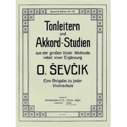 Tonleitern und Akkordstudien : für Violine - Otakar Sevcik