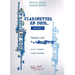 Clarinettes en duo vol.2 : pour 2 clarinettes - Alexis Ciesla