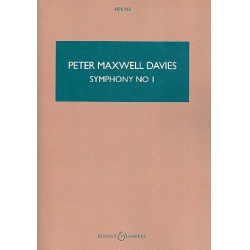 Symphony no. 1 : for orchestra - Sir Peter Maxwell Davies