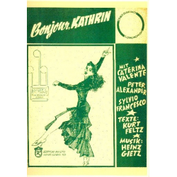Bonjour Kathrin : für Klavier/Gesang/Gitarre - Heinz Gietz