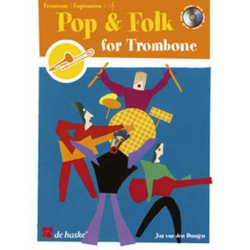 Pop and Folk (+CD) : for trombone or - Jos van den Dungen
