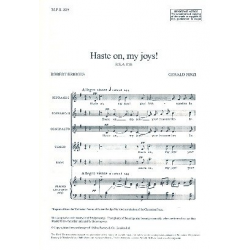 Haste on my Joys op. 17,6 : for mixed chorus - Gerald Finzi