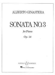 Sonata no.3 op.55 : for piano -Alberto Ginastera
