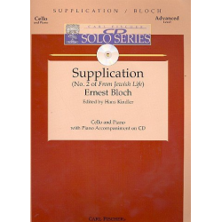 Supplication (No. 2 Of 'From Jewish Life') -Ernest Bloch / Arr.Hans Kindler