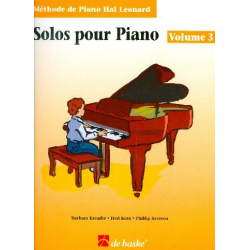 Méthode de piano Hal Leonard vol.3 - Solos : - Barbara Kreader