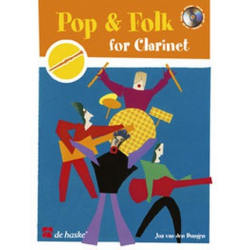 Pop and Folk (+CD) : for clarinet - Jos van den Dungen