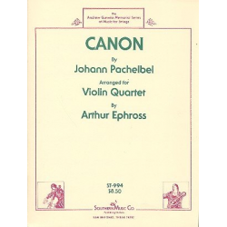 Canon : for 4 violins - Johann Pachelbel