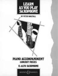 Learn as you play Saxophone :piano accompaniment - Peter Wastall