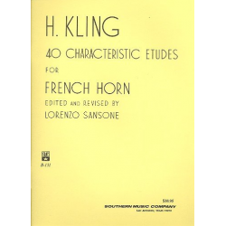 40 characteristic etudes : for - Henri Adrien Louis Kling
