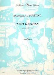 2 DANCES : FOR SOLO PIANO - Bohuslav Martinu